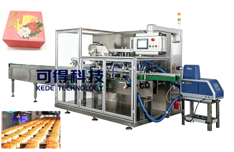 Como uma fábrica de Mooncake aumentou a eficiência da embalagem em 200% – As máquinas KEDE chegaram com as mercadorias