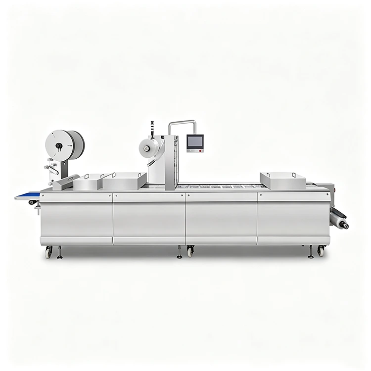 Máquina automática de embalagem termoformadora de filme de alumínio dupla face
