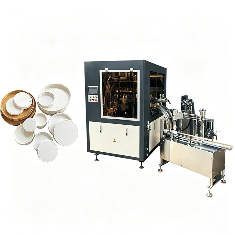 Máquina automática de tampa de copo de papel
